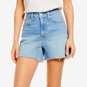 Madewell curvy perfect vintage denim shorts